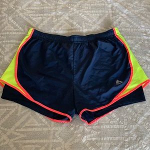 Navy Running Short with Spandex